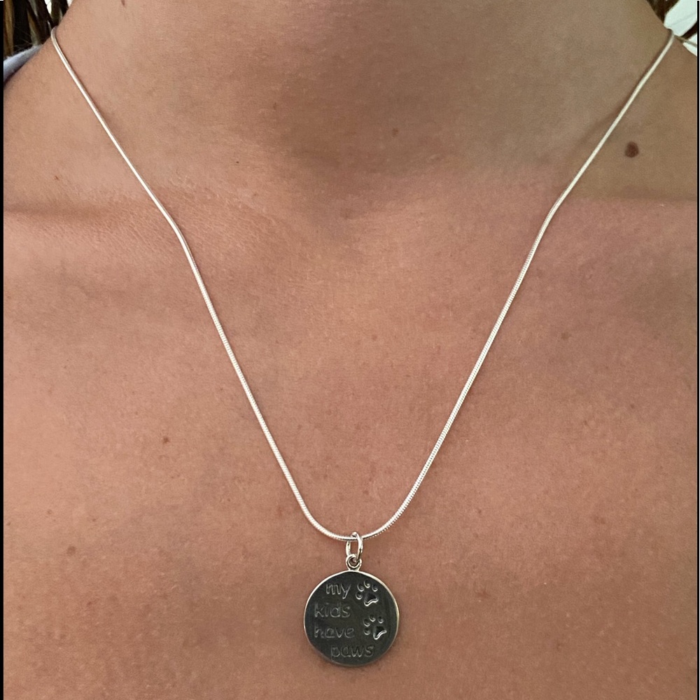 Sterling My Kids have Paws Necklace - Picture 9 of 16
